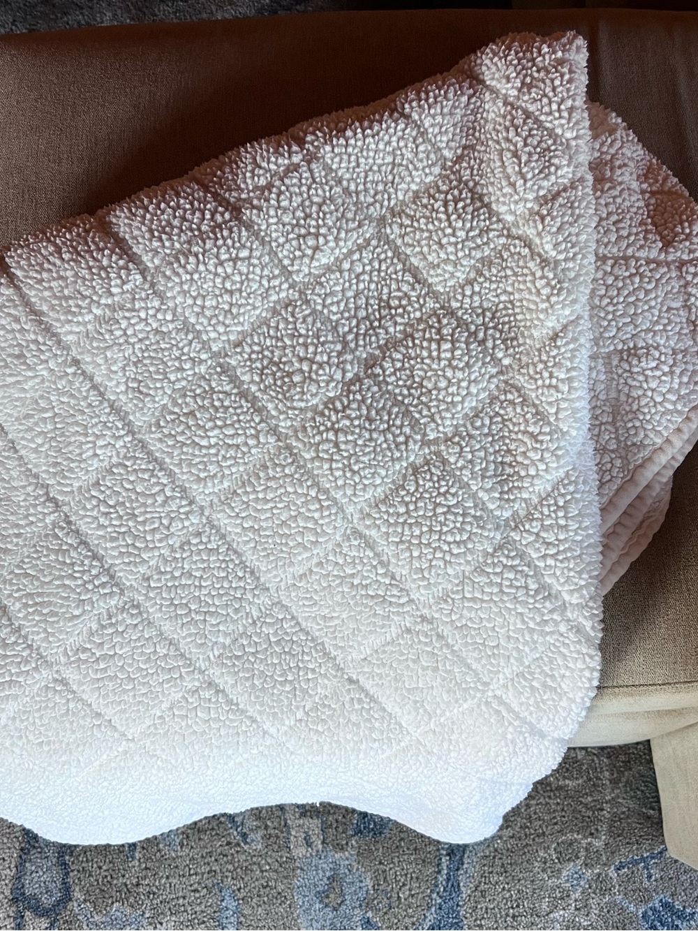 Pottery Barn Sherpa Quilted Throw
